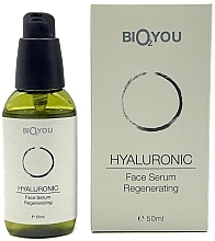 Fragrances, Perfumes, Cosmetics Natural Rejuvenating Face Serum with Hyaluronic Acid - Bio2You Hyaluronic Regenerating Face Serum