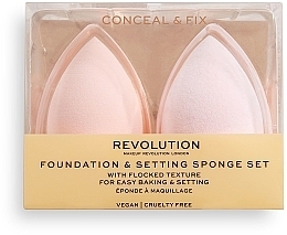 Makeup Sponge Set - Makeup Revolution Conceal & Fix Setting Sponges — photo N1