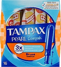 Fragrances, Perfumes, Cosmetics Tampons with Applicator, 16 pcs - Tampax Compak Pearl Super Plus