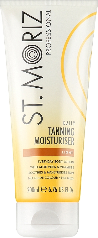 Tanning Moisturiser - St.Moriz Professional Daily Tanning Moisturiser Light Everyday Body Lotion — photo N1