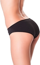 Slip Panties "Classic poyasnaya", black - Fleri — photo N2