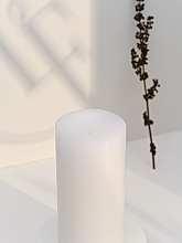 Fragrances, Perfumes, Cosmetics Cylinder Candle, diameter 7 cm, height 15 cm - Bougies La Francaise Cylindre Candle White