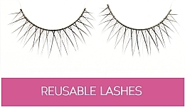 Thick False Lashes "X", FR 121 - Silver Style Eyelashes — photo N1