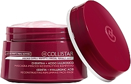 Fragrances, Perfumes, Cosmetics Repair Hair Mask - Collistar Pure Actives Keratin + Hyaluronic Acid Reconstructive Replumping Mask