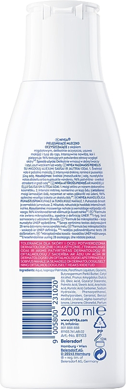 Gentle Cleansing Milk for Dry and Sensitive Skin - NIVEA Visage Cleansing Milk — photo N2