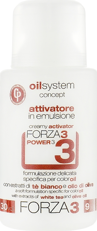 Mild Color Activator Cream "Color Oil" - Punti di Vista Oil System Concept Color Oil Oxi Emulsion Forza3 30Vol — photo N1