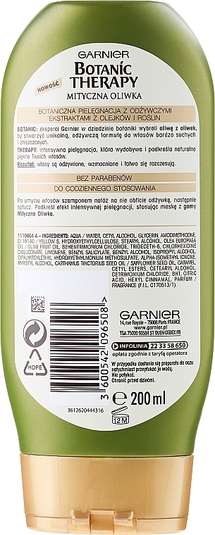 Hair Conditioner - Garnier Botanic Therapy Olive — photo N2