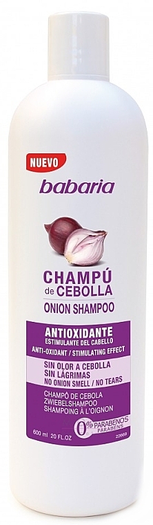 Shampoo 'Onion' for Hair Growth - Babaria Onion Shampoo — photo N1