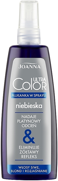 Hair Lotion Spray, blue - Joanna Ultra Color System Hair Rinse Spray Blue — photo N5