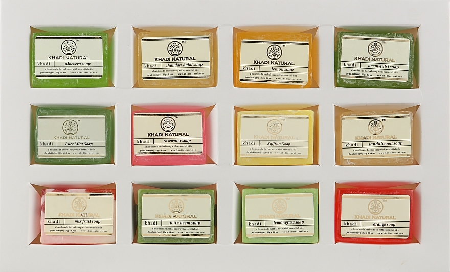 Set - Khadi Natural Ayurvedic Herbal Kit (soap/12*25g) — photo N3