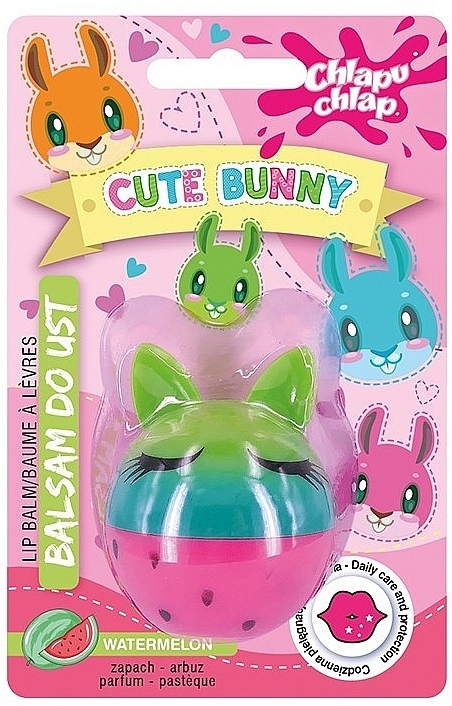 Watermelon Lip Gloss 'Cute Bunny' - Chlapu Chlap Cute Bunny Watermelon — photo N1