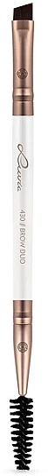 Brow Brush, 430 Elegance - Luvia Cosmetics Brow Duo — photo N1