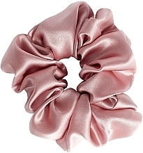 Fragrances, Perfumes, Cosmetics Natural Silk Hair Band, fluffy, pink - de Lure Scrunchie