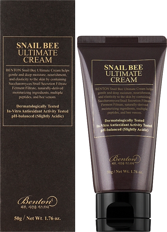 Snail Mucin & Bee Venom Cream - Benton Snail Bee Ultimate Cream — photo N3