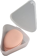 Makeup Sponges in Case, 3 pcs. - Deni Carte Make Up Sponge — photo N1