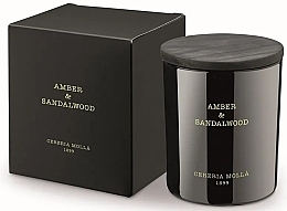 Fragrances, Perfumes, Cosmetics Cereria Molla Amber & Sandalwood - Scented Candle