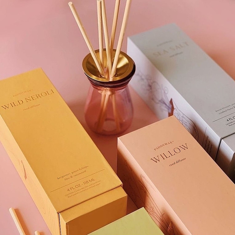 Fragrance Diffuser - Paddywax Flora Willow Reed Diffuser — photo N2