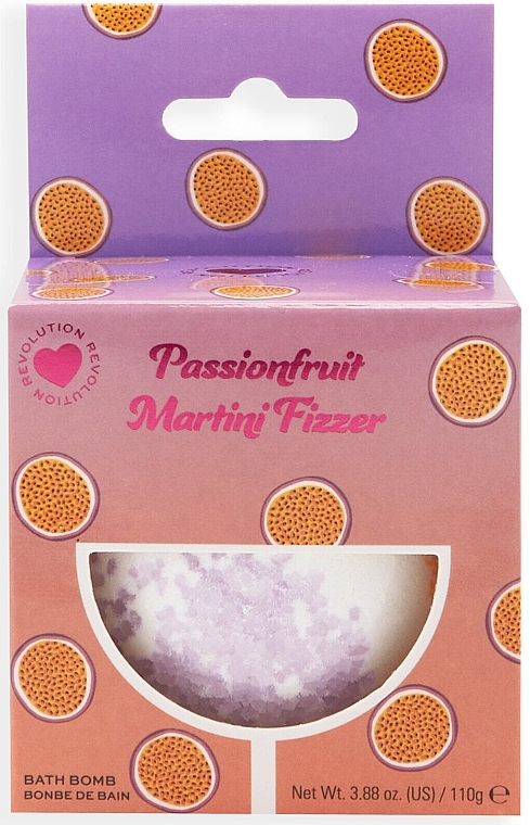 Bath Bomb - I Heart Revolution Passionfruit Martini Bath Fizzer — photo N1