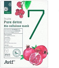 Fragrances, Perfumes, Cosmetics Biocellulose Detox Face Mask - Avif 7-in-1 Fruits Pure Detox Bio Cellulose Mask