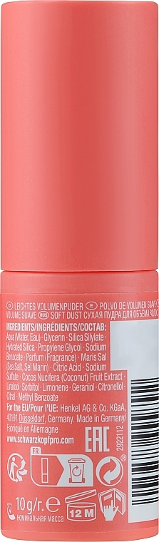 Volume Hair Powder - Schwarzkopf Professional Osis+ Soft Dust Volumizing Powder — photo N2