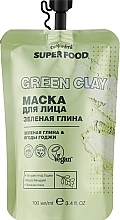 Fragrances, Perfumes, Cosmetics Green Clay Face Mask - Cafe Mimi Super Food