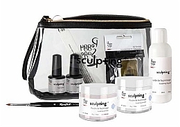 Fragrances, Perfumes, Cosmetics Set - Peggy Sage (liq/60ml + sc/poud/2x45g + neil/prep/15ml + pr/15ml + n/file + tips/50 + brush + bag)