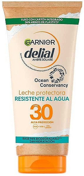 Sunscreen Milk - Garnier Delial Eco-Designed Protective Milk SPF30 — photo N1