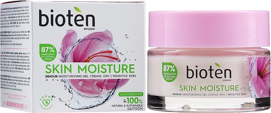 Facial Cream Gel for Dry & Sensitive Skin - Bioten Skin Moisture 24 Hour Moisturizing Gel Cream — photo N2