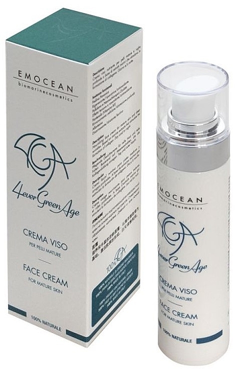 Anti-Wrinkle Face Cream - Emocean 4Ever Green Age Face Cream For Mature Skin — photo N1