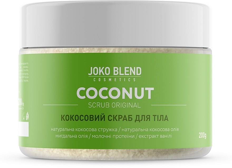 Coconut Body Scrub - Joko Blend Coconut Original Scrub — photo N2