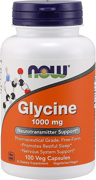 Amino Acid "Glycine", 1000 mg - Now Foods Glycine — photo N1