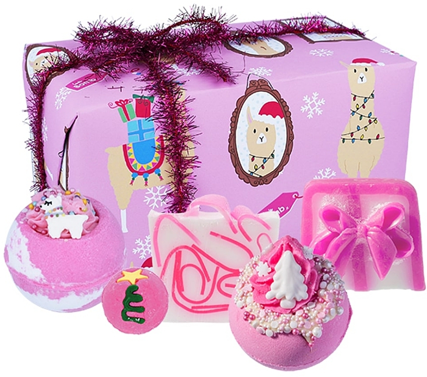 Bath Bomb Set - Bomb Cosmetics Fleece Navidad 5 Piece Gift Pack — photo N3