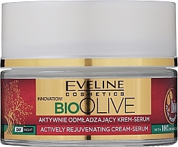 Actively Rejuvenating Face Cream-Serum - Eveline Cosmetics Bio Olive Actively Rejuvenating Cream-serum — photo N2