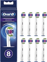 Fragrances, Perfumes, Cosmetics Electric Toothbrush Head, 8 pcs - Oral-B 3D White Refill Heads