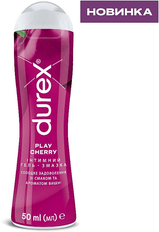 Intimate Lubricant with Cherry Flavor and Scent - Durex Play Cherry — photo N2