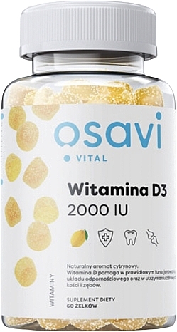 Vitamin D3 2000 IU Dietary Supplement, chewing gums - Osavi — photo N1