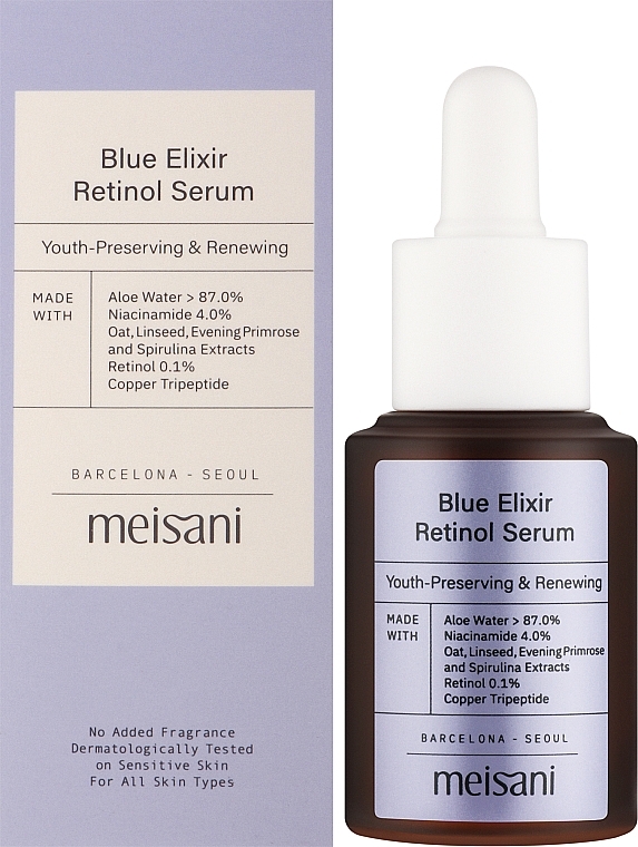 Anti-Aging Retinol Serum - Meisani Blue Elixir Retinol Serum — photo N2