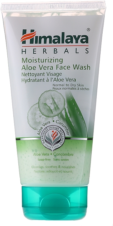 Moisturizing Aloe Vera & Cucumber Face Wash - Himalaya Herbals — photo N1