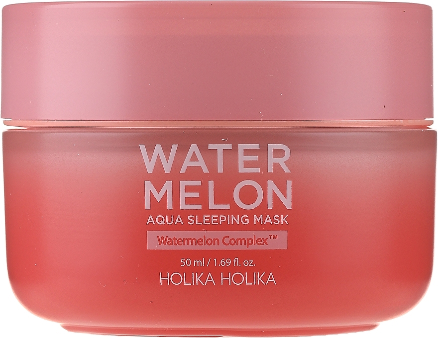 Moisturizing Watermelon Facial Night Mask - Holika Holika Watermelon Aqua Sleeping Mask — photo N3