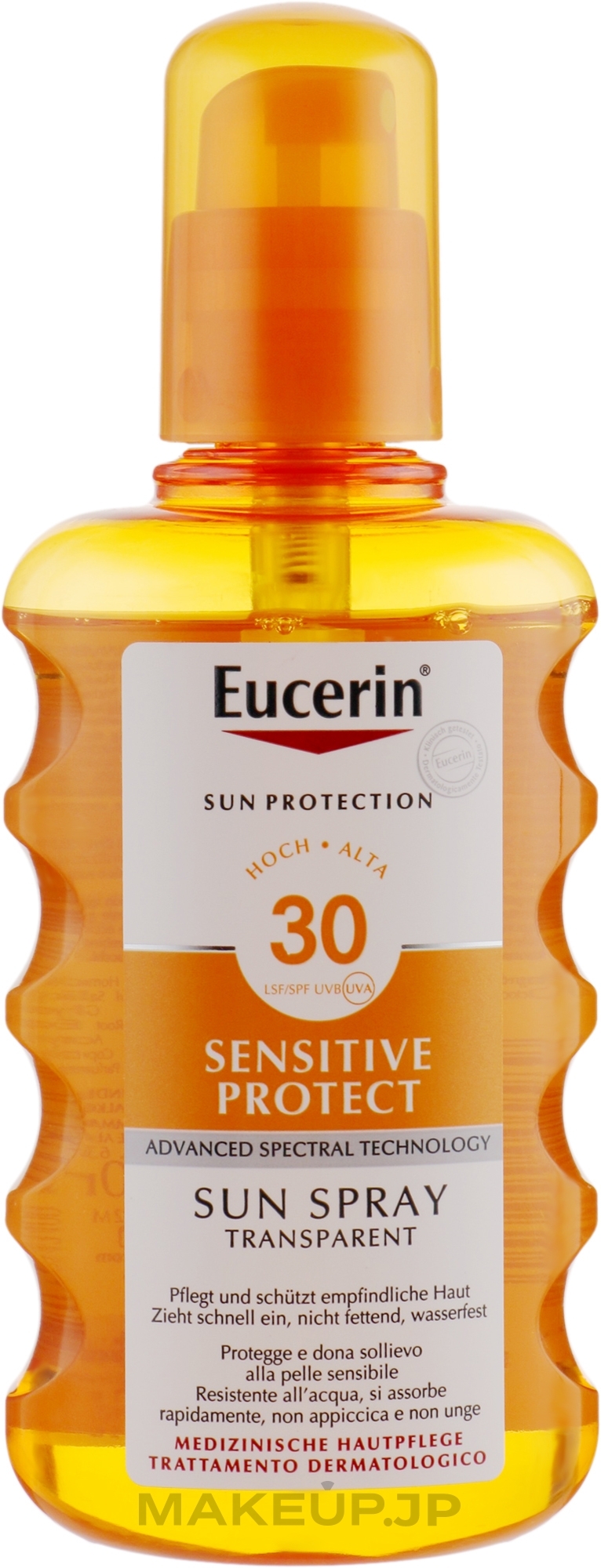 Body Sun Spray SPF 30 - Eucerin Sun Spray Transparent SPF 30 — photo 200 ml