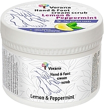 Fragrances, Perfumes, Cosmetics Lemon & Mint Protecting Hand & Nail Cream-Scrub - Verana Protective Hand & Foot Cream-scrub Lemon & Peppermint