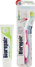 Fragrances, Perfumes, Cosmetics Junior Set, crimson - Bioreparant (toothpaste/75ml + toothbrush/1pc) 