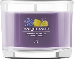 Scented Candle in Glass, mini - Yankee Lemon Lavender Candle — photo N1