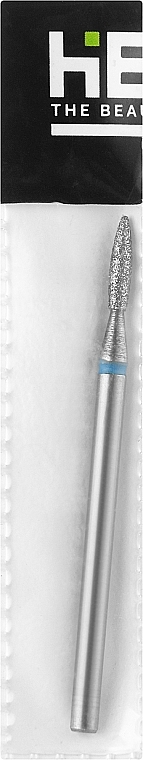Nail File Drill Bit, flame, 1,8 mm, blue X - Head The Beauty Tools — photo N1