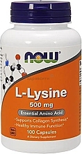 Capsules "L-Lysine", 500mg - Now Foods L-Lysine Capsules — photo N1