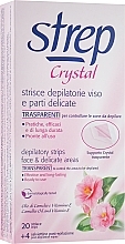 Fragrances, Perfumes, Cosmetics Depilatory Wax Strips "Camellia Oil & Vitamin E" - Strep Crystal