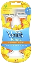 Disposable Shaving Razor Set - Gillette Venus Riviera — photo N1