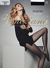 Women's Tights "Puntini" 20 Den, nero - Veneziana — photo N1
