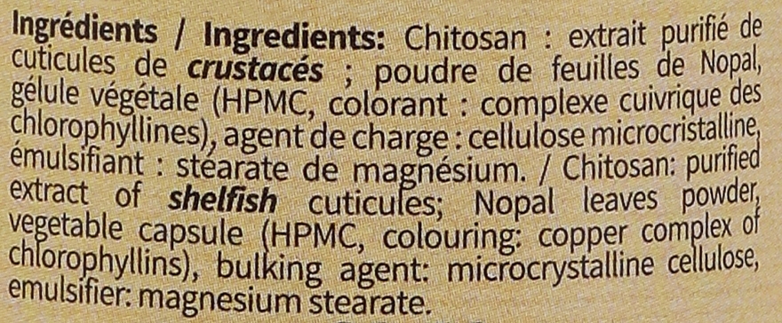 Chitosan Dietary Supplement - Institut Claude Bell Chitosan The Fat Magnet — photo N2