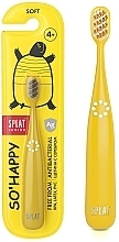 Fragrances, Perfumes, Cosmetics Kids Toothbrush with Silver Ions, 4+ years, yellow - SPLAT Junior Soft